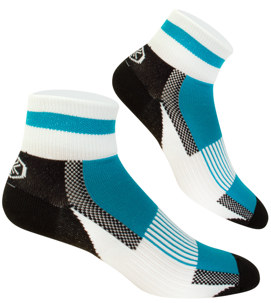 Teal USA Coolmax Athletic Cycling Sock Teal USA Coolmax Athletic Cycling Sock