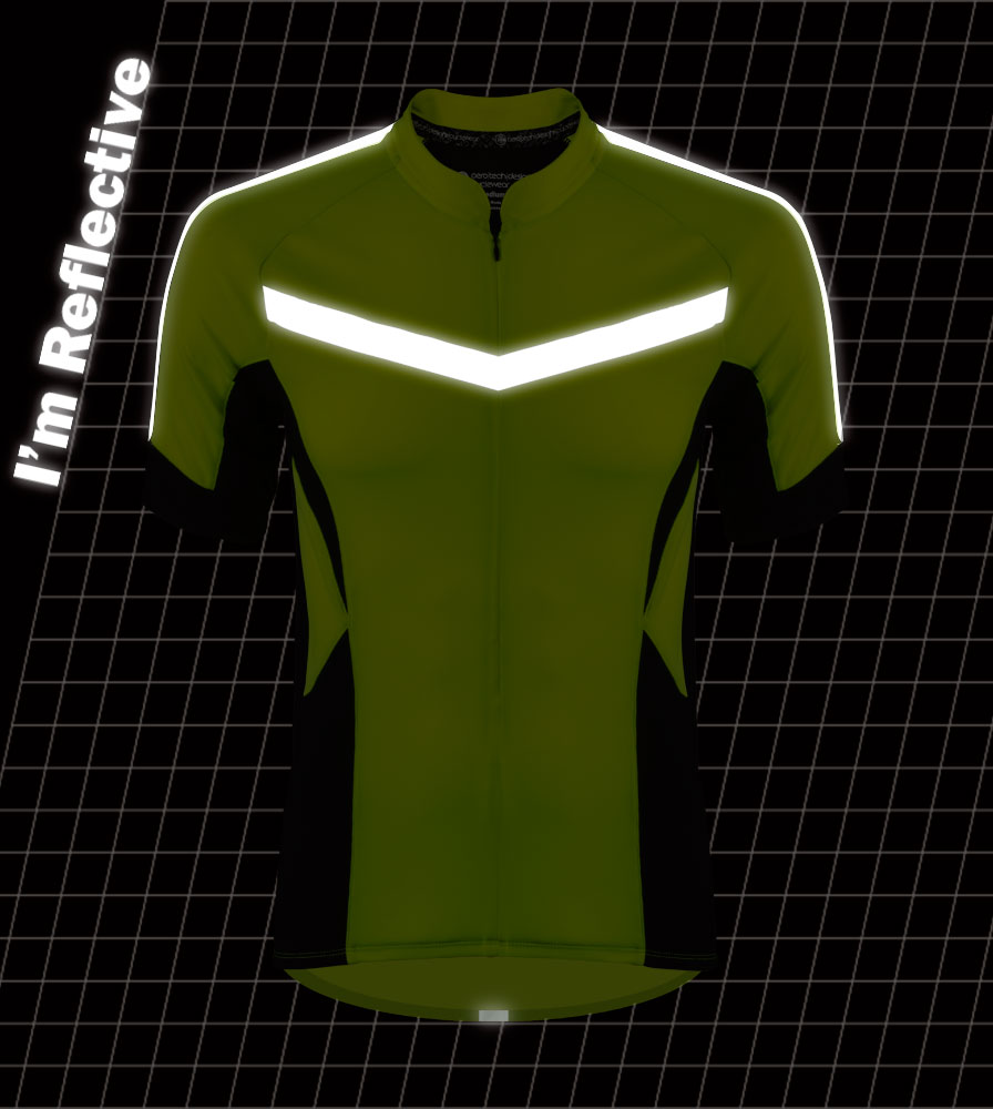 High Vis Reflective Cycling Jersey Made for Visibility and Safety