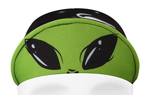 green alien face