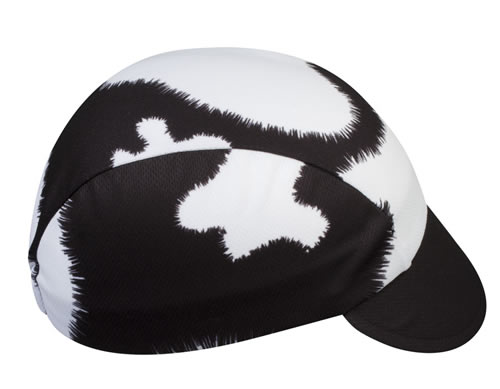 cow print cycling cap