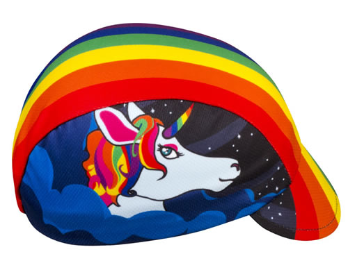 rainbow bicycle cap rainbow unicorn cycling hat