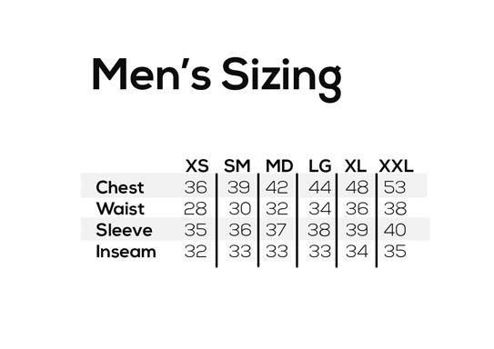 Showers Pass Size Chart