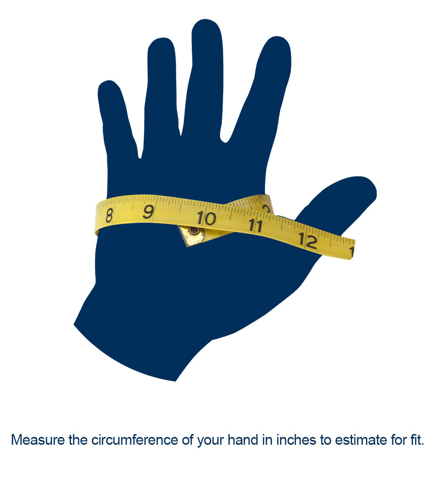 hand measuring for cycle gloves fit and sizing