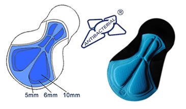 MLP chamois in cycle short men's top shelf chamois pad